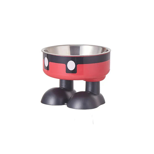 High-Leg Pet Bowl – Colorful Stainless Steel Feeder for Dogs & Cats