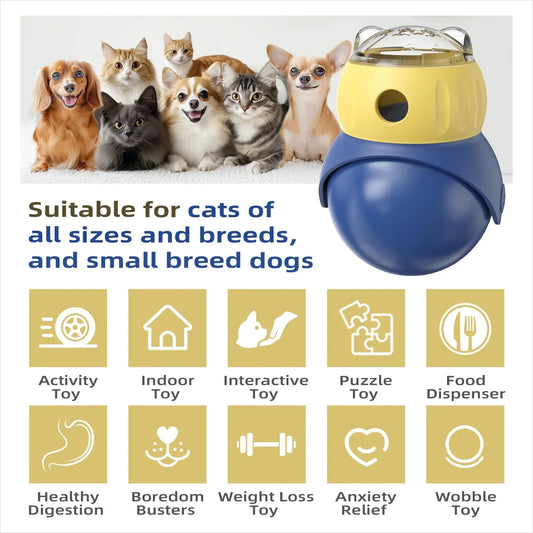 Adjustable Treat Dispenser Ball – Interactive IQ Toy for Dogs